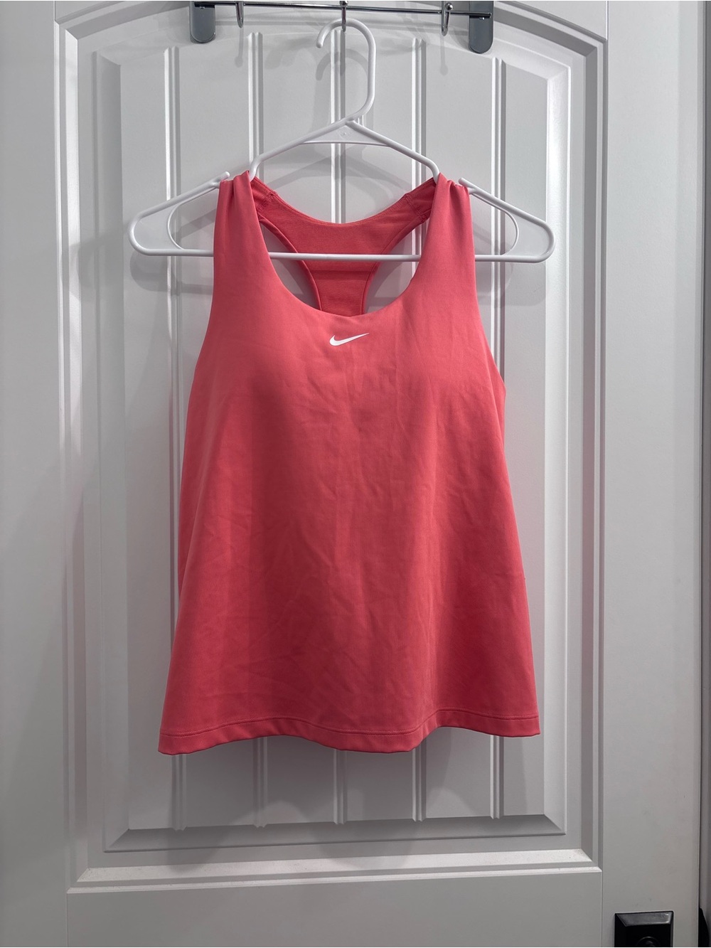 Nike Women's Coral Racerback Tank Top with Built in Bra